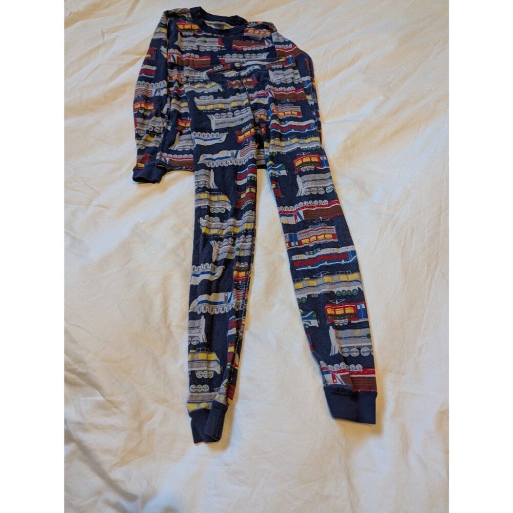 Hanna Andersson Organic Cotton Train PJs 12